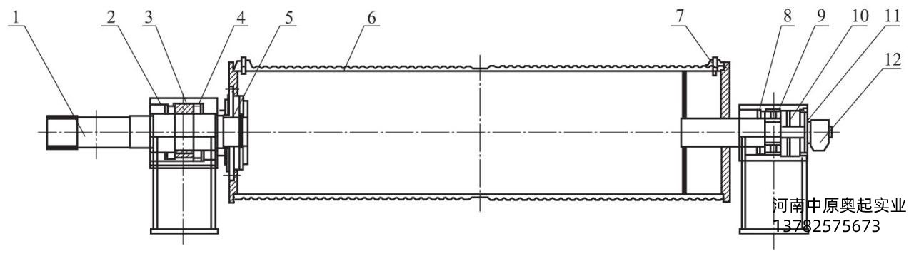 圖2-23中、大歐式起重機(jī)卷筒組